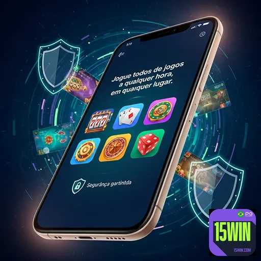 Jogador feliz usando app de casino no celular com bônus e promocoes