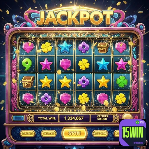 Jogador aproveitando promoções de slot games na 15win