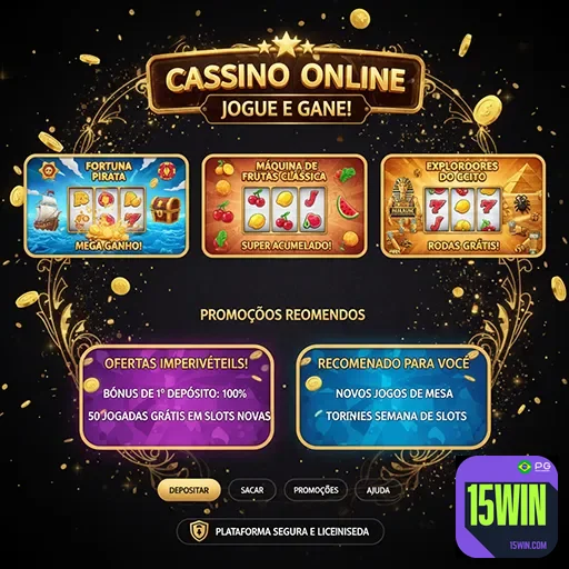 Tela de slot com bônus de boas-vindas em cassino online